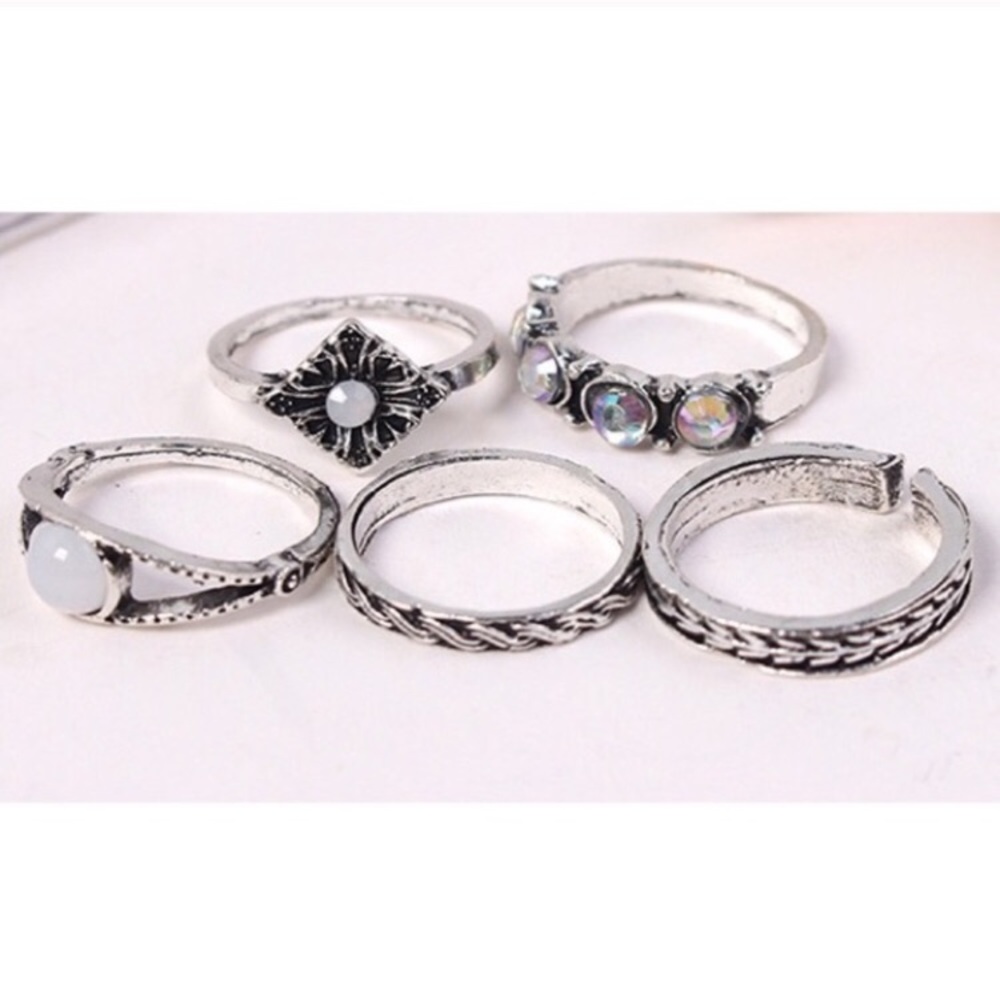 Silver Boho Ring Set - Picture 7 of 7